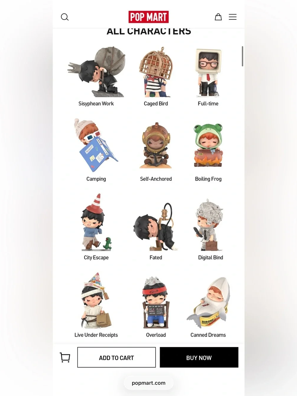 BLIND BOX Hirono Tamed Wildgrass Series Figures